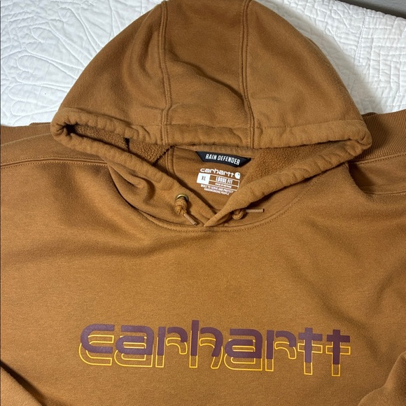 Carhartt Other - Carhartt Men's Tan Hoodie with Logo